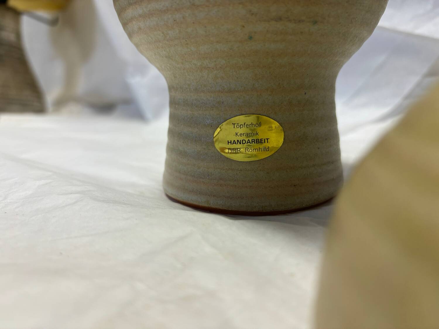 Set of 2 German ceramic candle holders