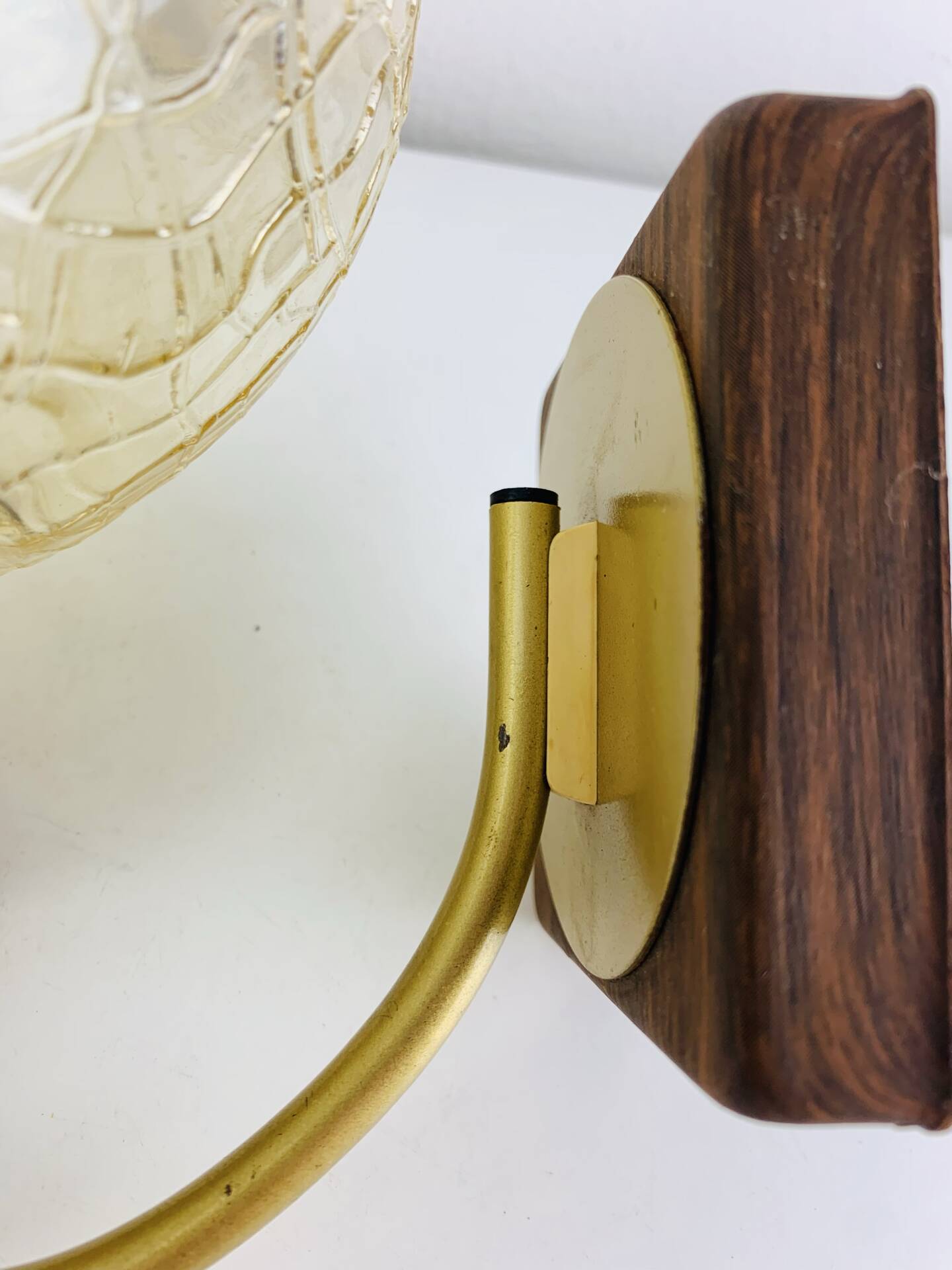 Globe glass wall light from the 1960s in Scandinavian style.