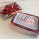 Box in red and gray ceramic of Vallauris / vintage years 60-70