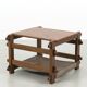 Brutalist Coffee Table with Magazine Holder