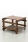 Brutalist Coffee Table with Magazine Holder