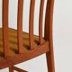 Set of 4 teak dining chairs, Scandinavia, 1960s