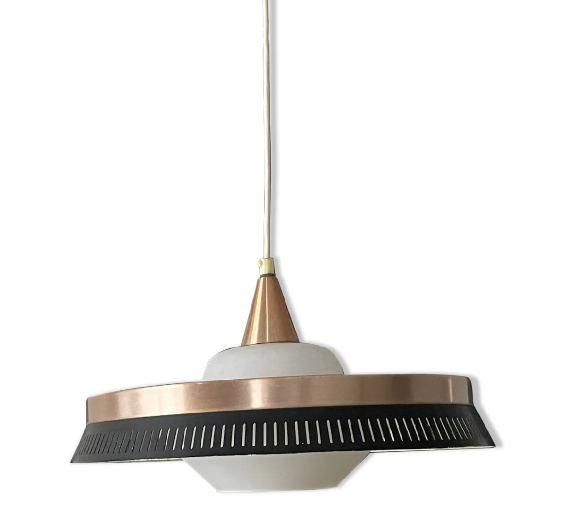 Scandinavian pendant lamp Bent karlby for Lyfa, Denmark 1960 vintage