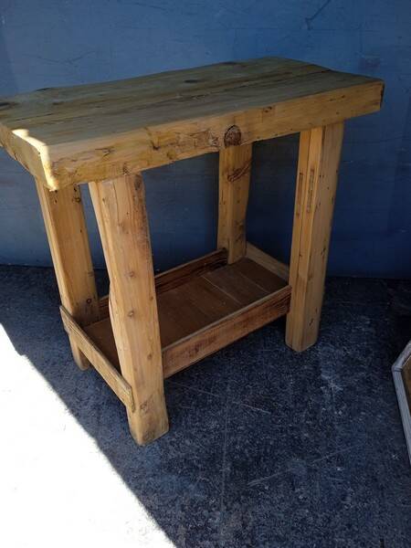 Workbench 90cm old solid wood
