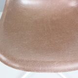 Charles & Ray Eames "La Fonda" Brown Fiberglass Chairs For Herman Miller