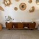 Vintage low oak sideboard (shallow)