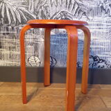 Stool 1980 in arched wood