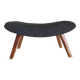 Ottoman modernist in solid wood - 1950s/60s