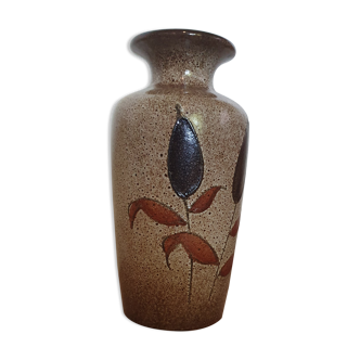 Vase en céramique à motifs floraux West Germany