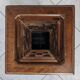 Vintage wooden umbrella stand