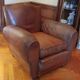Vintage large club armchair moustache model