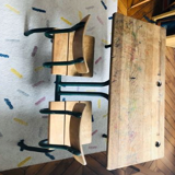 Double ecolier desk