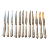 12 Ercuis silverware knives