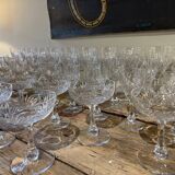 Beautiful lot of crystal glasses from Saint Louis