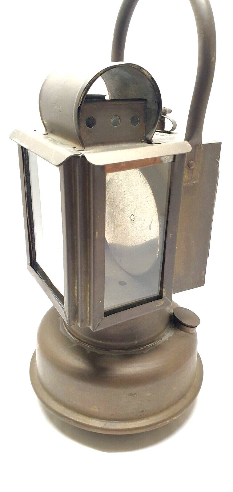 Old lamp in acetylene station master railway or other deco collection