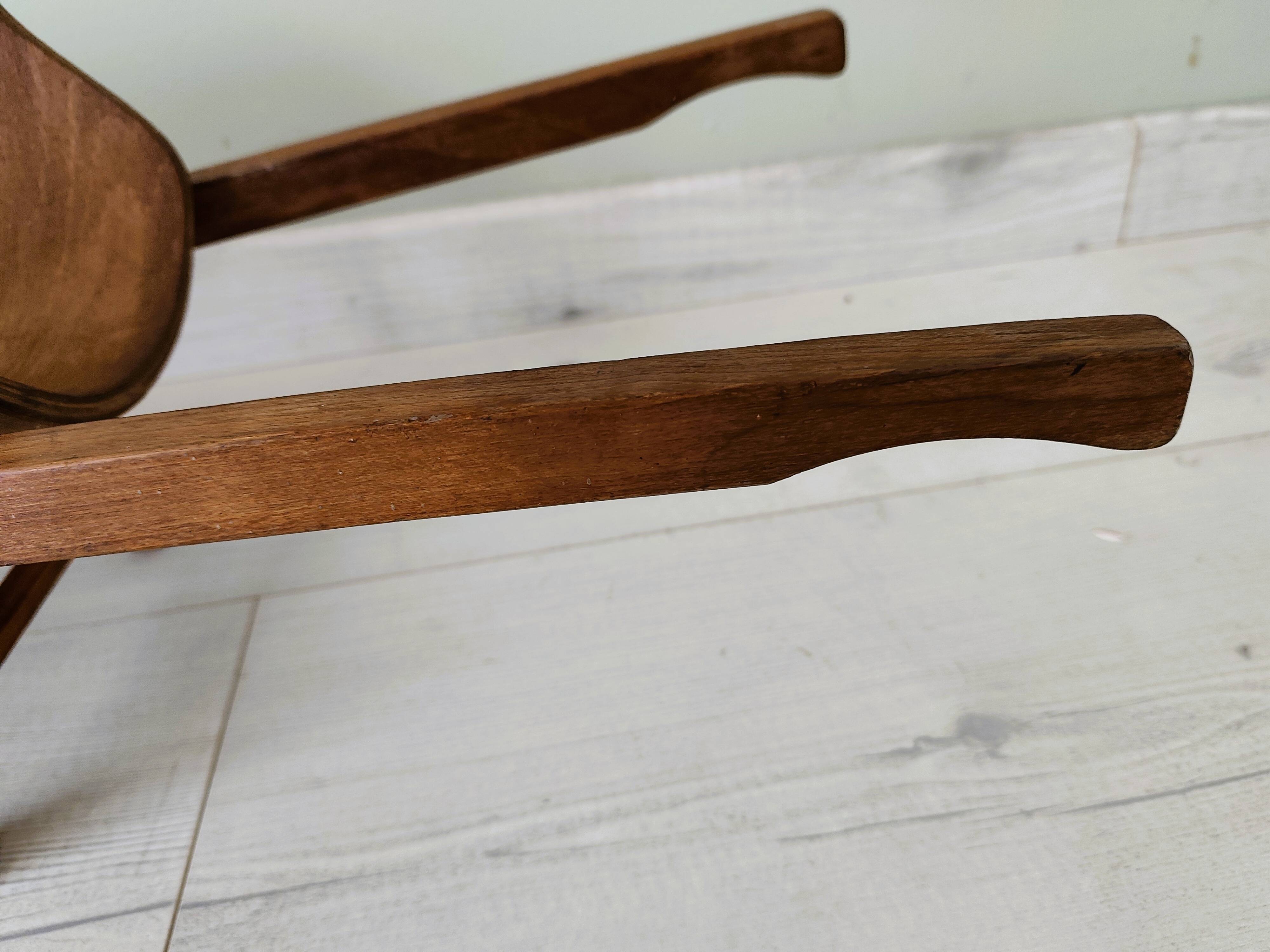 Ancienne brouette d'enfant jouet en bois