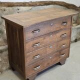 Commode 4 tiroirs en chêne
