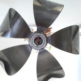 Flower pendant lamp in brushed steel 1970