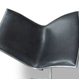 Armchair "Skater" by Jorgen Kastholm for KILL black leather 1st edition
