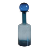 Scandinavia Modern Otto Bauer for Holmegaard Blue Glass Bottle Decanter