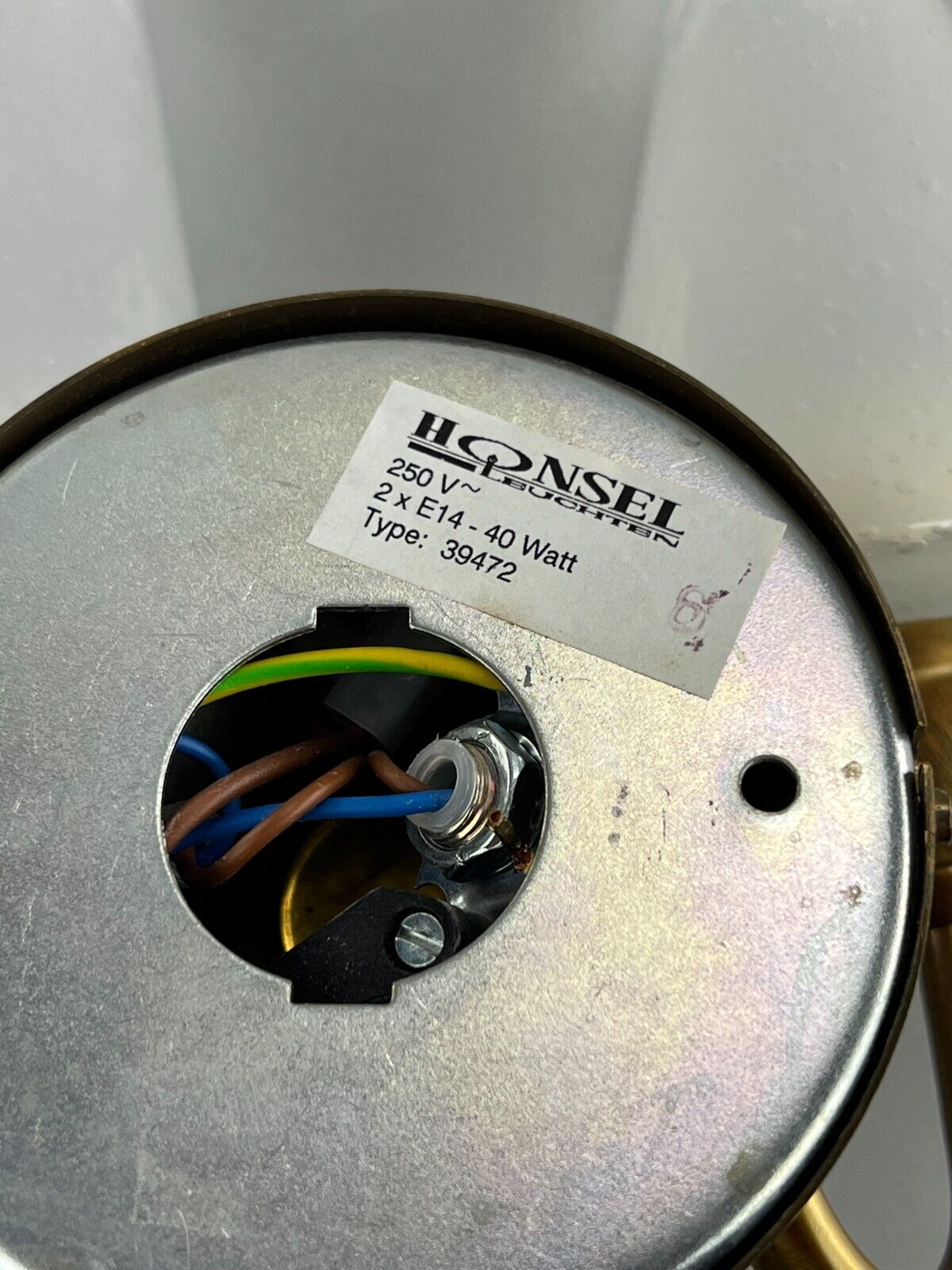 60s 70s Lamp Light Wall Lamp Wall Sconce Honsel Glass Space Age Design