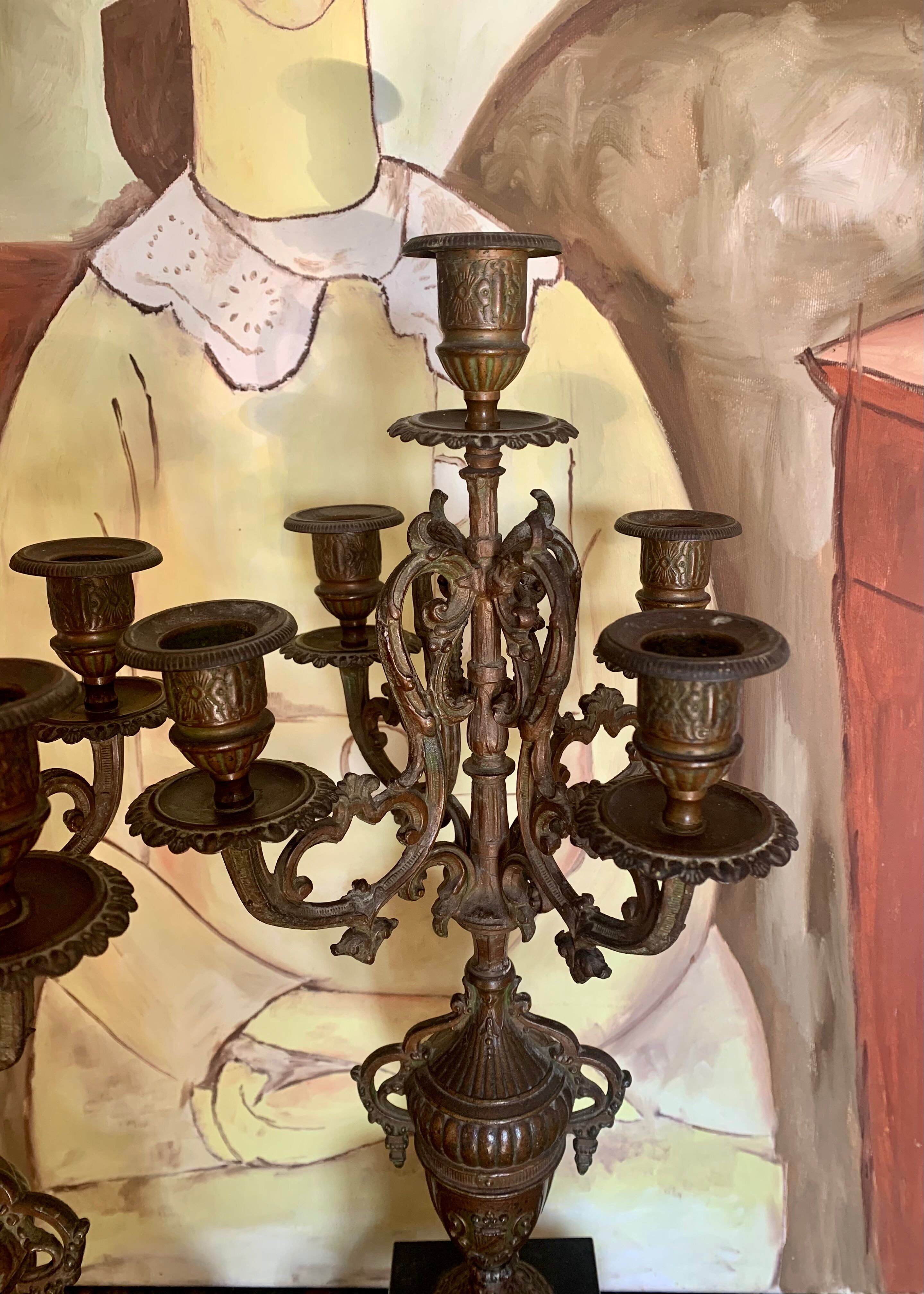 Pair of candelabras