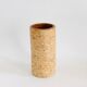 Vintage ceramic vase wood effect