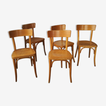 Set de 5 chaises bistrot Thonet