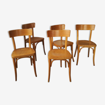 Set of 5 chairs bistro Thonet