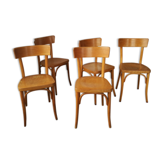 Set de 5 chaises bistrot Thonet