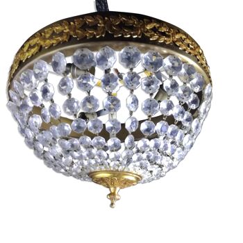 Louis XVI style tassel basket ceiling lamp