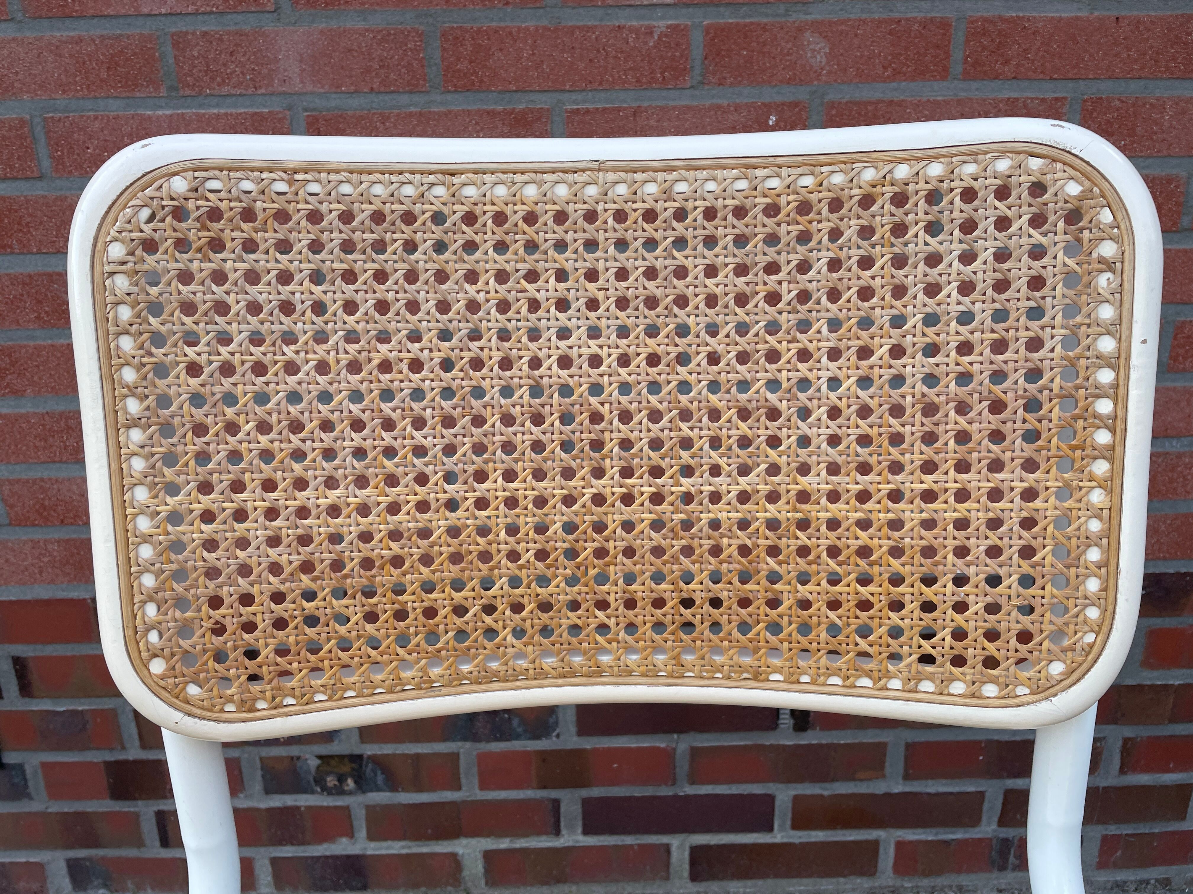 Cesca dining room chair designed by Marcel Breuer