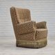 1960s, Danish armchair, furniture velour, beech wood.