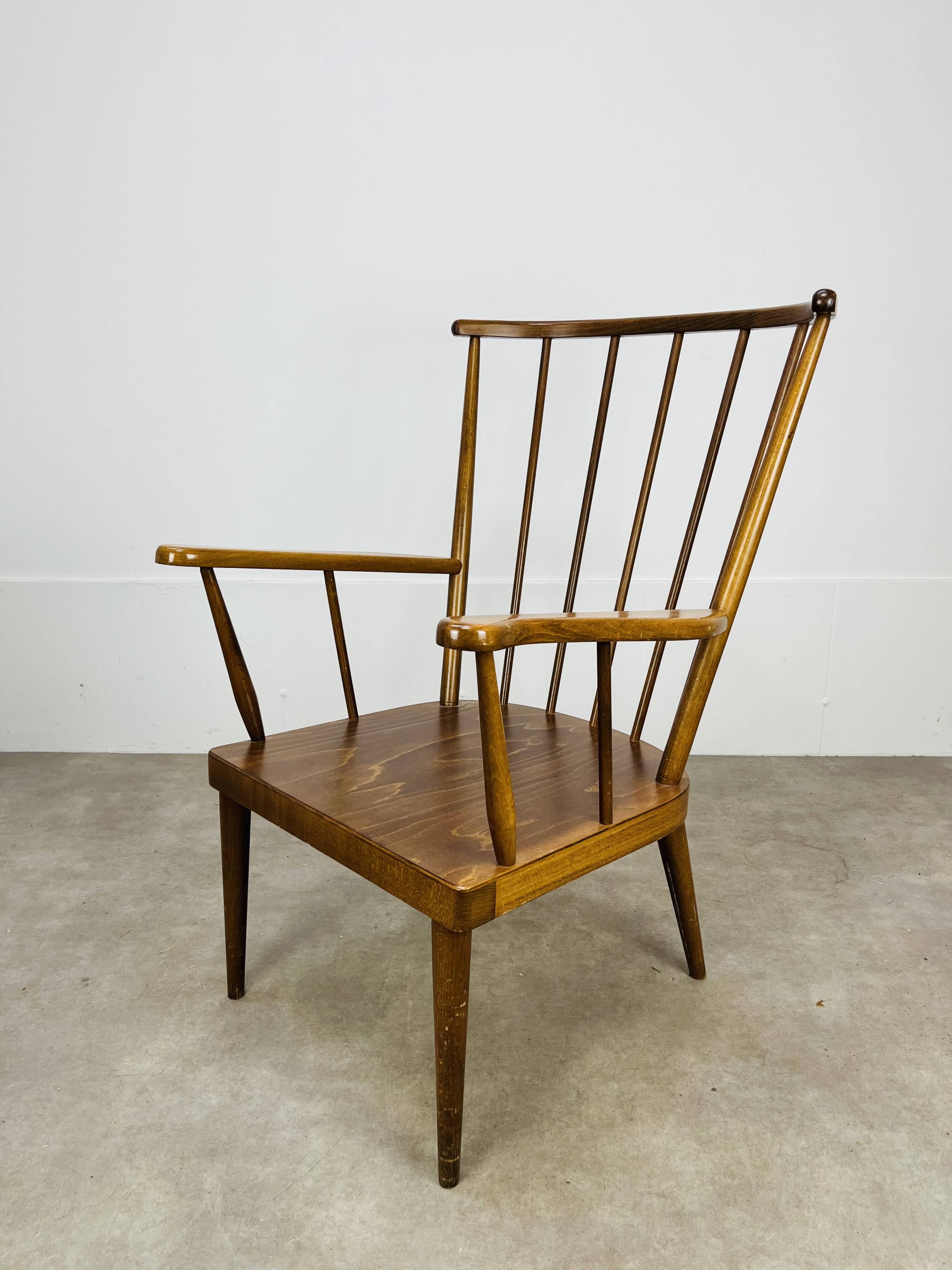 Fauteuil éventail Baumann années 60