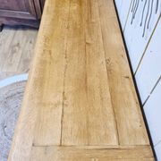 Old solid wood sideboard 2 doors and 2 drawers renovated