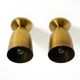 A pair of large, original Mid Century Modern brass ceiling lamps