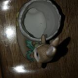Decorative eggcup rabbit porcelain