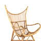 Rattan Armchair XL - mid century modern - japandi - very rare model