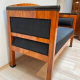 Biedermeier Sofa in Cherry Veneer and Horsehair, South Germany, 1830s