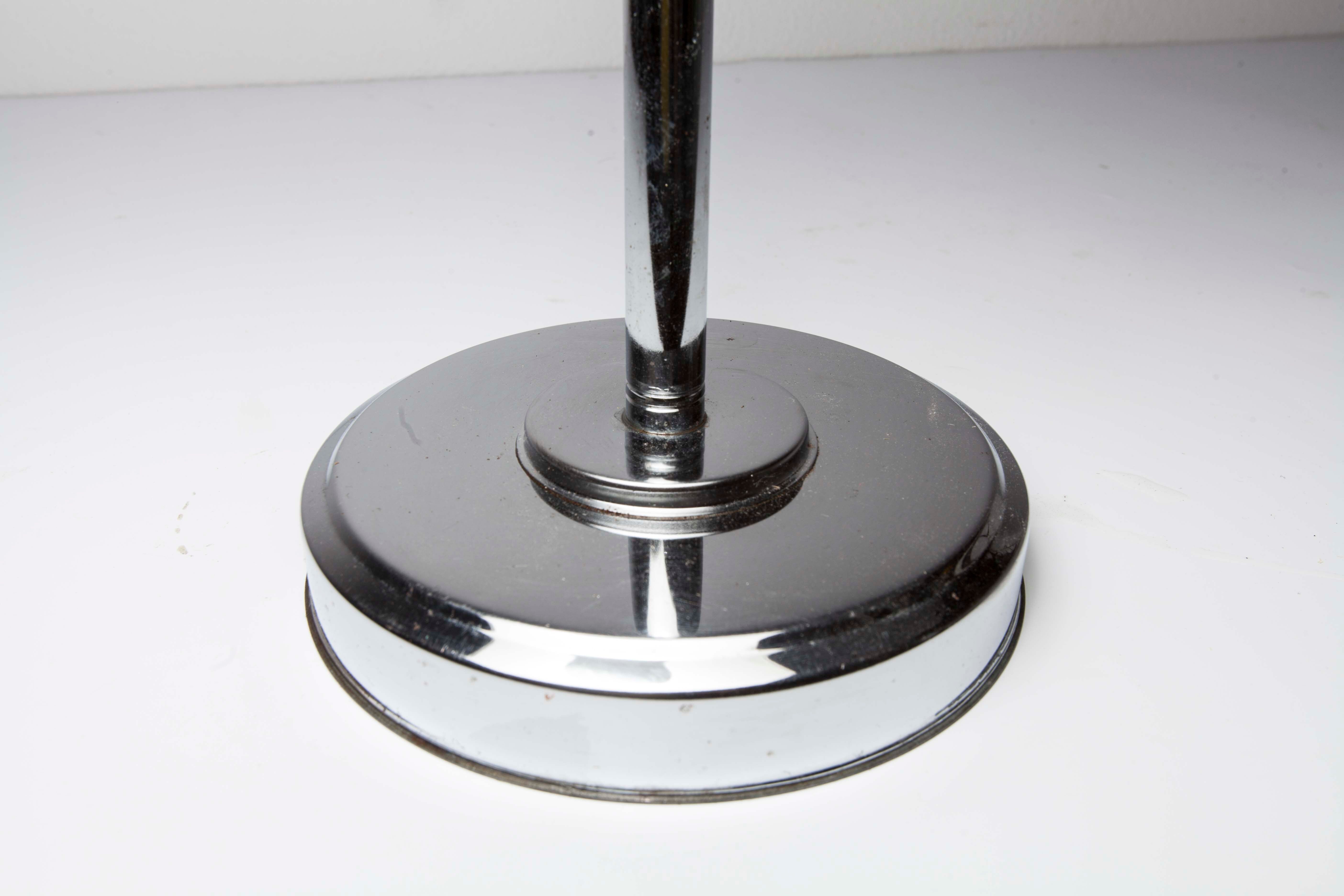 Ashtray on foot art deco chrome