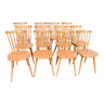Suite de 12 chaises Baumann