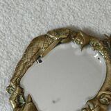 Napoleon III hand mirror in bronze
