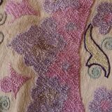 Antique hand embroidered silk suzani bedspread