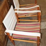 Lot de deux fauteuils safari