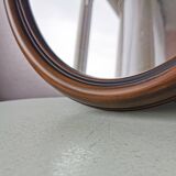 Vintage oval mirror from the 70s 47x37cm
