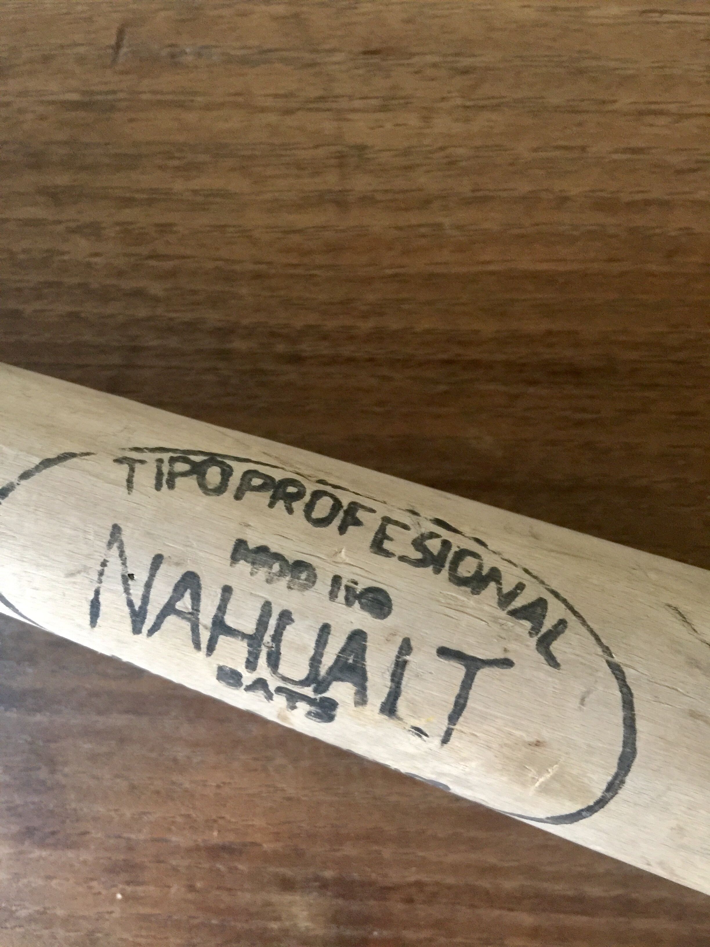 Baseball baseball bat from Mexico