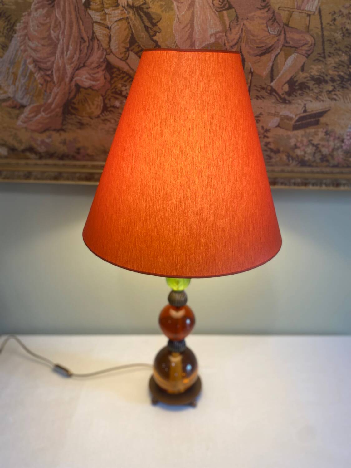 Large vintage decorative lamp