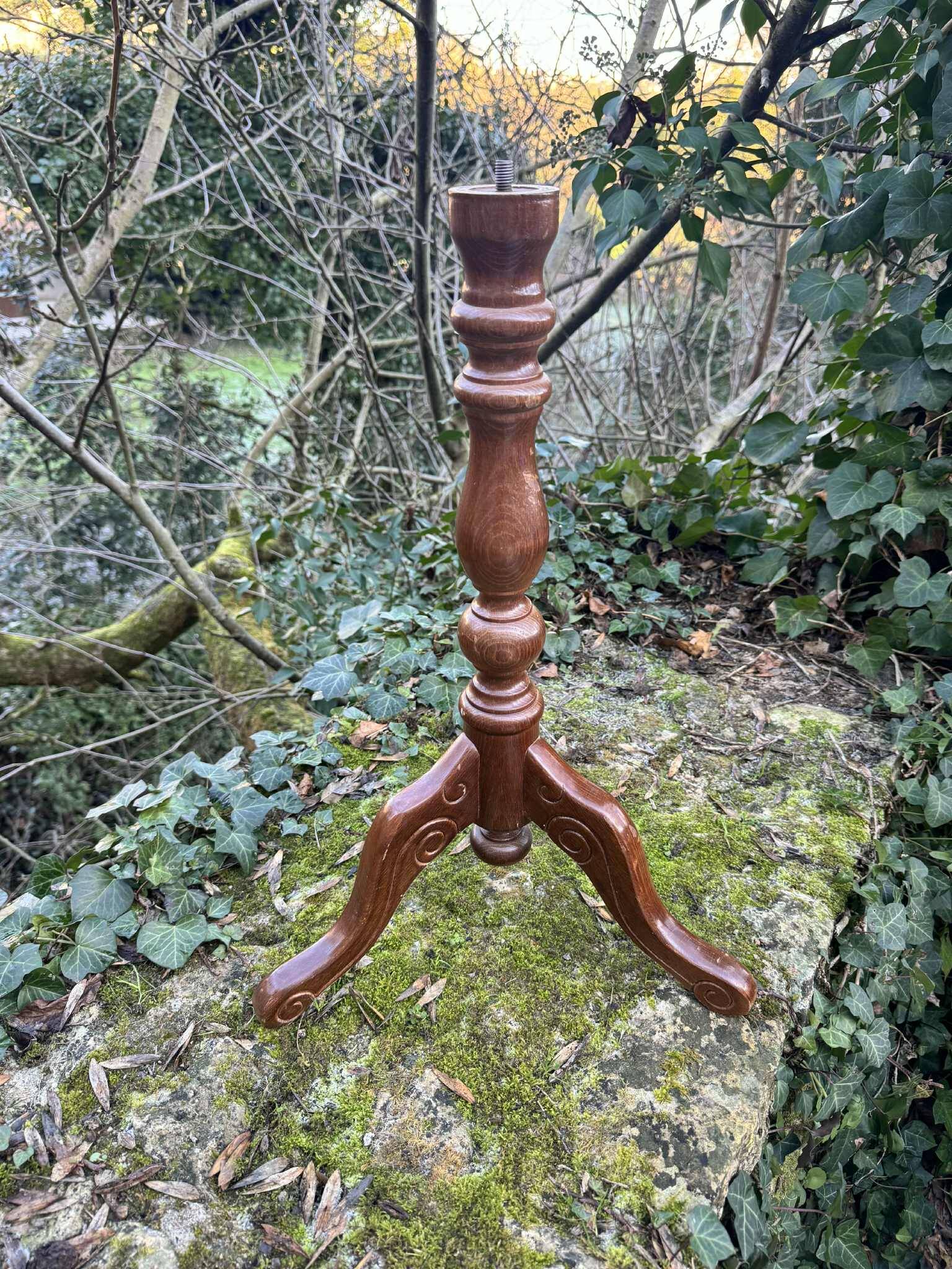 Vintage solid wood side table
