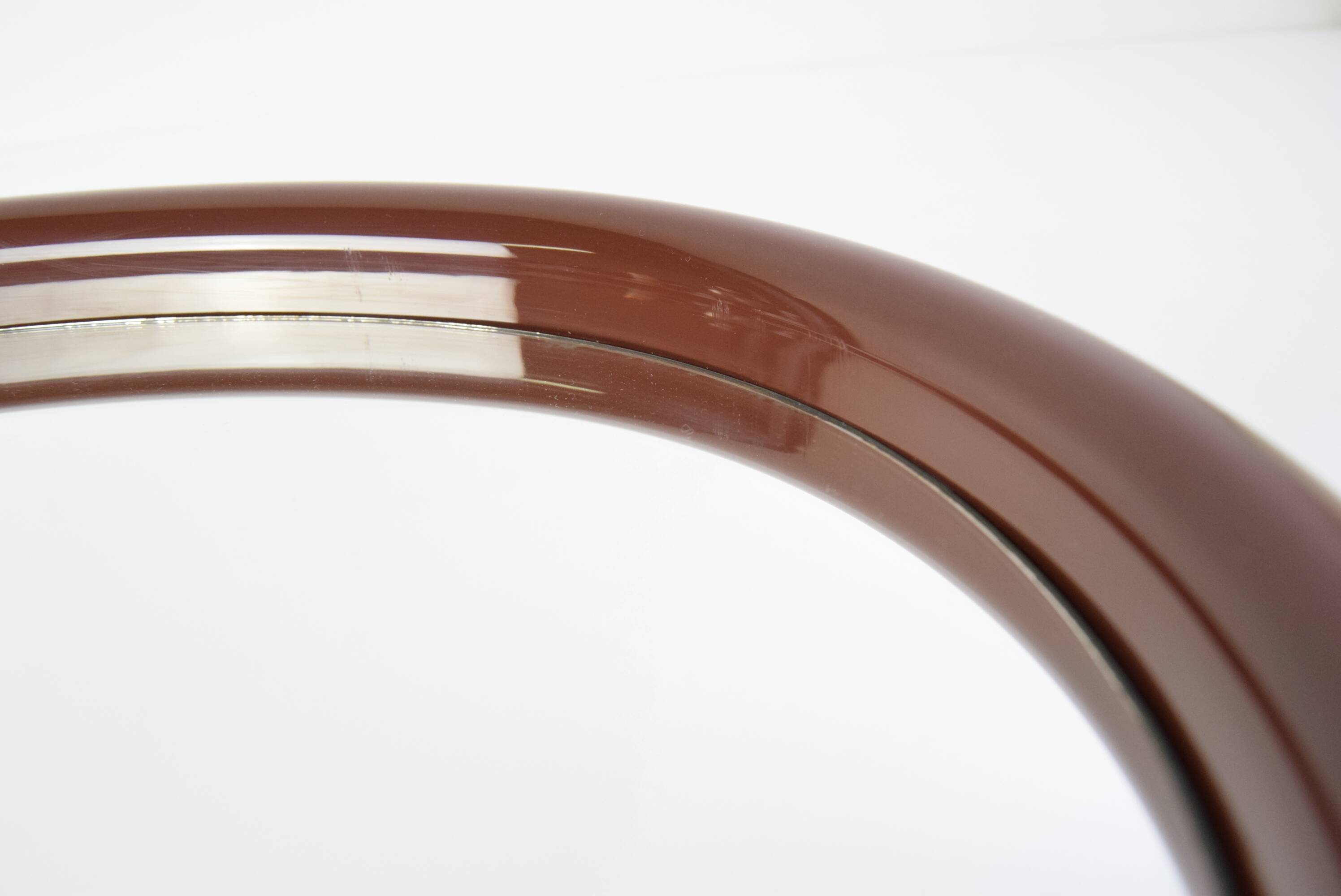 Vintage Oval Wall Mirror, Czechoslovakia, 1970's.