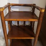 Bamboo and rattan shelf